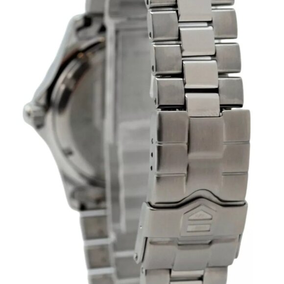 RARE Vintage 38mm Men's Tag Heuer Auto Black Dial Watch Ref: WK2118-0! Serviced! - Picture 3 of 10